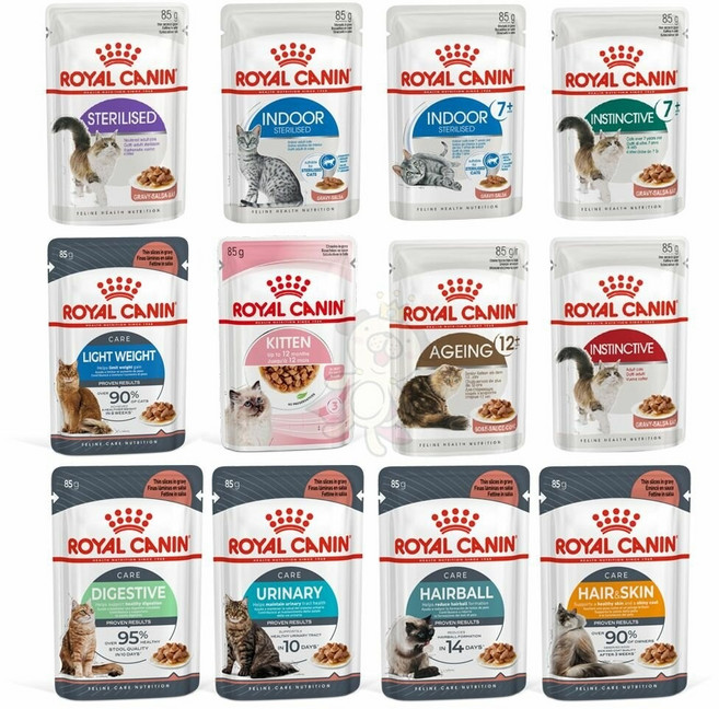 Royal Canin 法國皇家 貓主食濕糧餐包，完整營養，方便即食，多種口味, 1個, S33W腸胃保健成貓85g,缺貨自動換口味 勿接受勿下單