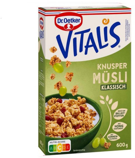 비탈리스 크누스퍼 뮤즐리 클래식 600g, 1개