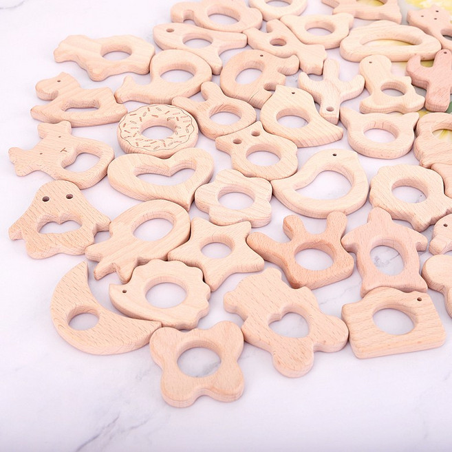 짱패브릭 너도밤나무 우드토이 마크라메 행주걸이 나무걸이, 06무늬선인장, 1개