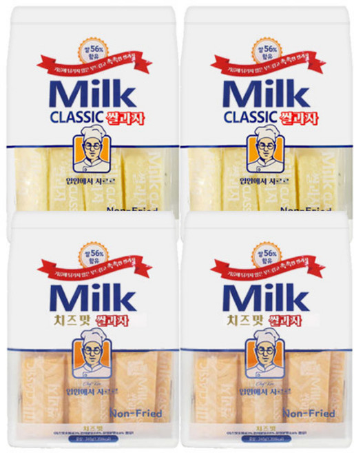 밀크 클래식 쌀과자 우유맛 240g+치즈맛 240g