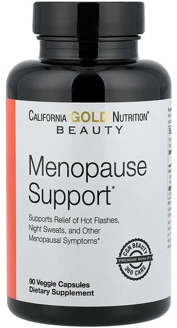 California Gold Nutrition 뷰티 폐경기 증상 완화 보충제 참당귀 키난쿰 윌포르디 속단 L-류신 함유 베지 캡슐 90정 CGN-02060, 1개 - 쿠팡
