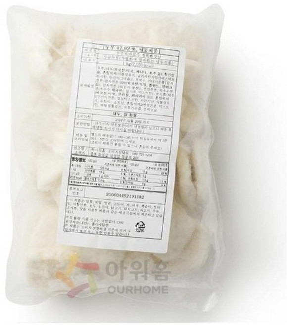 아워홈 행복한맛남 식물성 두부 꿔바로우, 2개, 1kg
