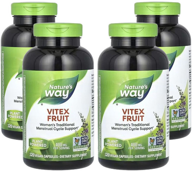 네이쳐스 웨이 비텍스 과일 400mg 320비건캡슐, 320정, 4개
