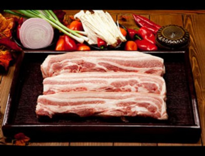 문경약돌돼지 오겹살 수육용 1kg, 한박스, 1개