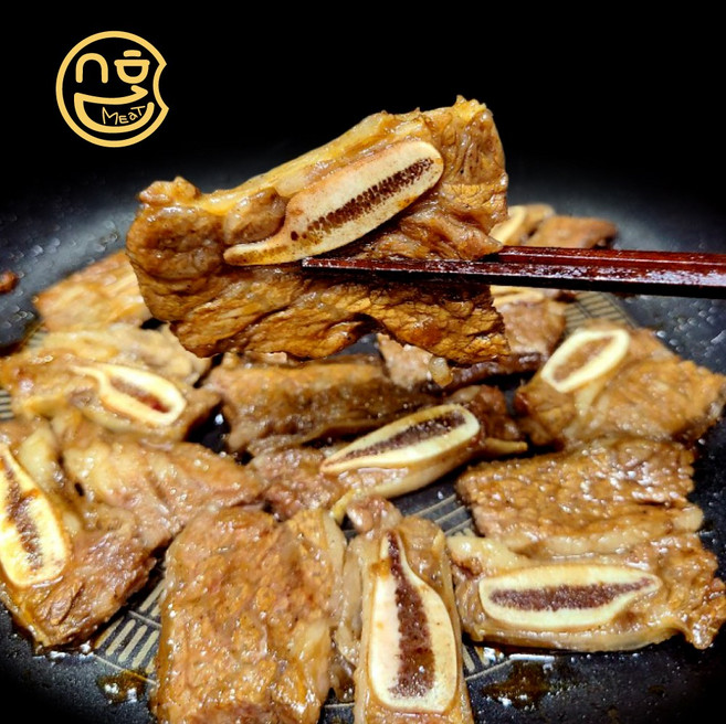 이조푸드 LA양념갈비 1.2kg 블랙앵거스 꽃갈비살 미국산 LA갈비 초이스등급 추석 설 명절 선물 세트, 1개