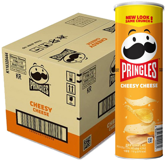 프링글스 110g X 12개입 [치즈맛] -T.C, 12개