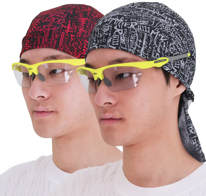 FOBEL 여름 망사형 두건 남여 쿨 두건, 1개, 블랙