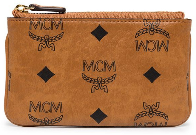 MCM 모노그램 인조 가죽 키 케이스