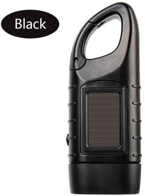 태양 휴대용 토치 LED 디나모 조명 야외 크랭크 장거리 하이킹 손전등 핸드 랜턴 캠핑 비상, 1개