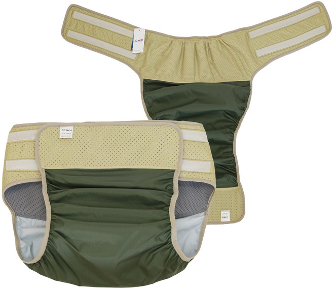 유케어 성인용 방수 기저귀 커버 프리미엄 남녀공용 1매, 대형, 1개, 1개입, 대형(35-40인치), 카키