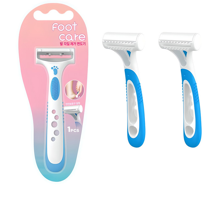 도루코 발 각질 제거 면도기, 1개입, 3개