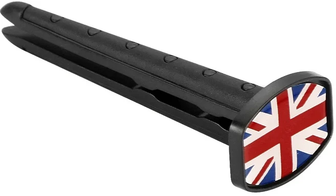 유니온 잭 공기 청정기 자동차 에어 벤트 클립 미니 쿠퍼 JCW One S + Clubman Paceman Hatchback 용 향수, 01 black border red