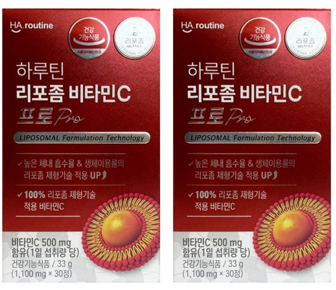 하루틴 리포좀 비타민C 프로, 2개, 30정