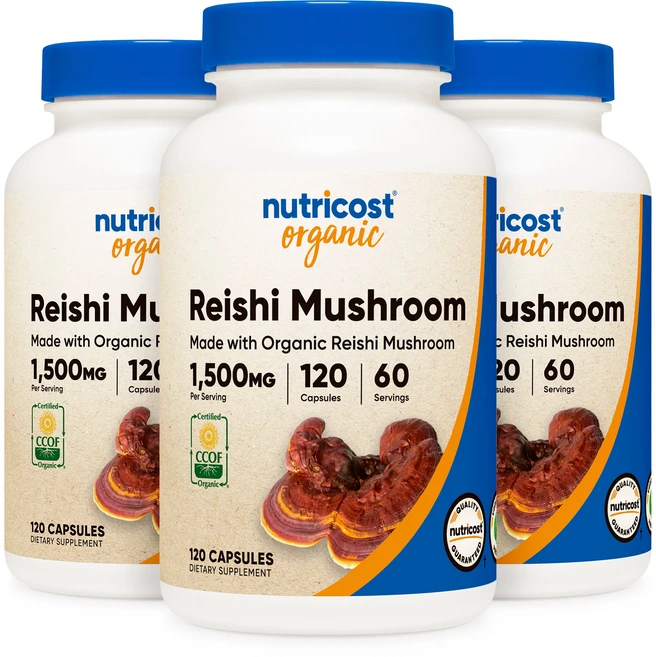 뉴트리코스트 영지버섯 750mg 120 캡슐, 120정, 3개 - 쿠팡