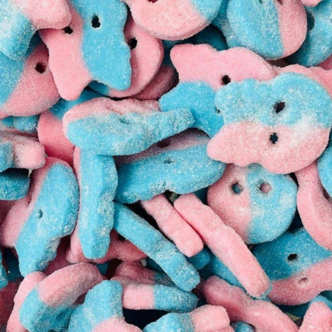 BUBS 법스 사워 스웨디시 캔디 스웨덴 젤리 DIZZY 버블검 폼 스컬 1kg x 2개