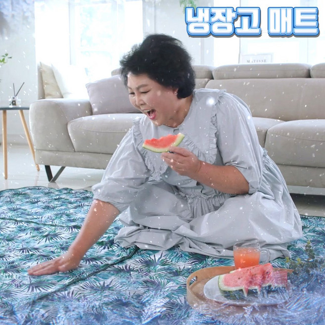 이순실의 냉장고 매트 특대형 매트1 +베개 2개 국산 침대 거실 냉패드 애견 여름, 쿨매트+쿨베개 세트, 이순실 쿨매트