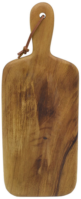 아카시아 나무 사각 손잡이 도마 중, 1개