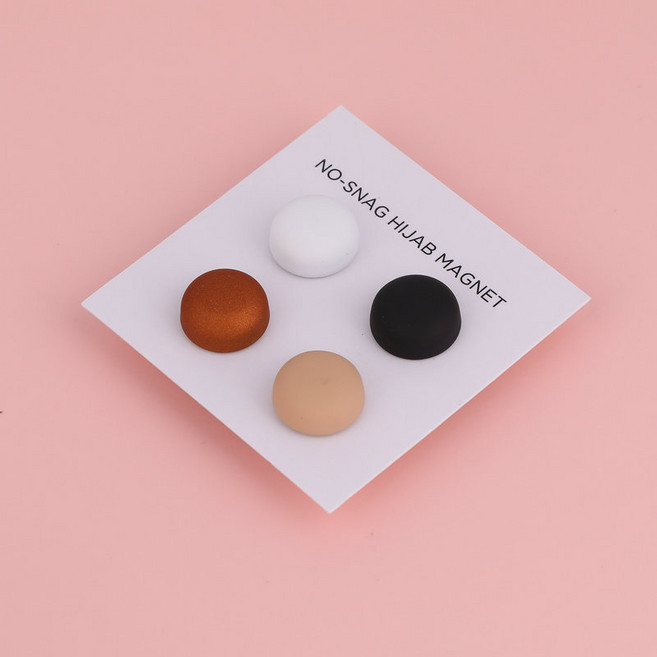 스카프 고정자석 마그네틱 버튼 브로치 액세서리 옷깃 여밈 버튼형 자석