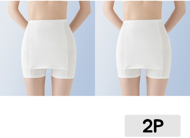 에리페 여성용 Y존커버 3부 속치마 속바지 2P