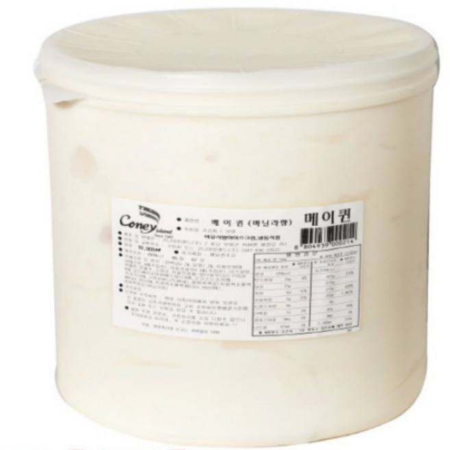 메이퀸 아이스크림 업소용 대용량, 바닐라, 9L, 1개