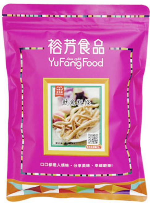 裕芳食品 魷魚粄條 Q彈有嚼勁 獨立包裝 方便攜帶 追劇零食 150g, 1個