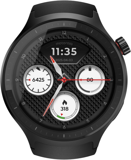 모토로라 모토워치 XT2547-2 스마트워치 GPS 운동 건강관리 워치, 블랙, 47mm, GPS + 블루투스