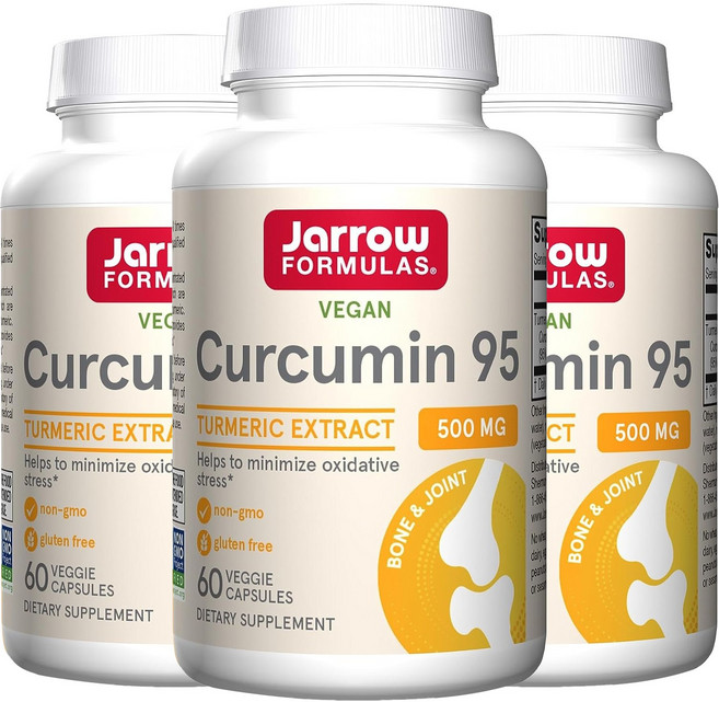 재로우 커큐민 95 500mg 베지 캡, 60정, 3개