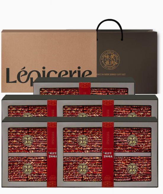 (롯데백화점)(미소어육) 호주산 소고기 견과육포 선물세트, 5세트, 9g