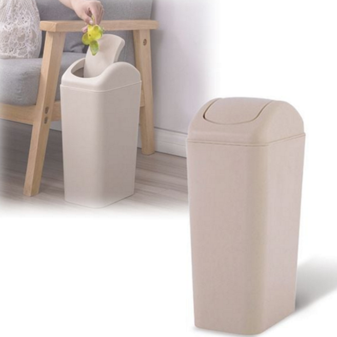 다용도 깔끔한 주방 가정용 휴지통 21L 화장실휴지통, 베이지