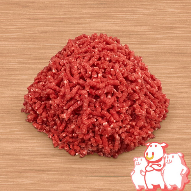 삼형제고기 국내산 소고기 다짐육 대용량 냉장 육우, 1개, 1kg