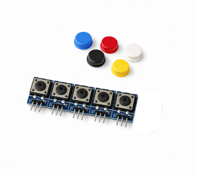 택트 푸쉬 스위치 모듈 (3핀형 5개 1세트), 1개