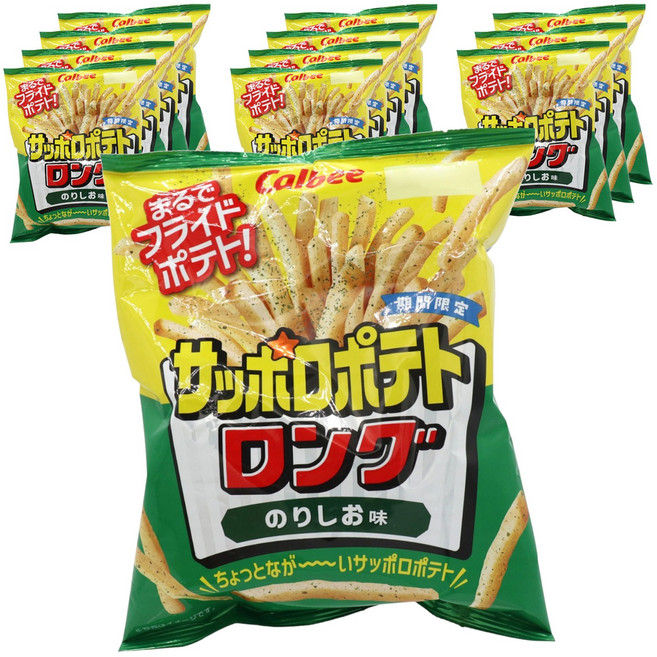 Calbee 卡樂比 札幌馬鈴薯條 配海苔鹽口味, 12個, 54g