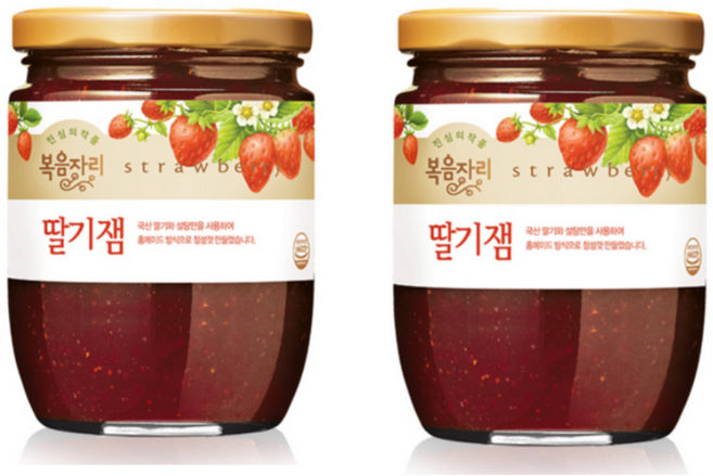 복음자리 딸기잼, 380g, 2개