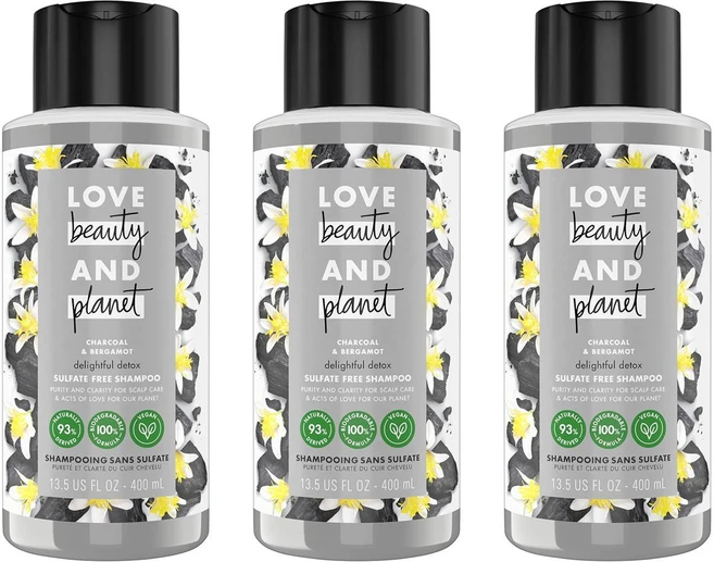 러브 뷰티 앤 플래닛 샴푸 400 ml 3팩 - 쿠팡