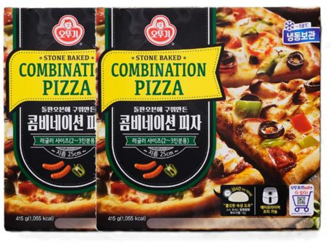 오뚜기 콤비네이션 피자_냉동 415g 2개, 1세트