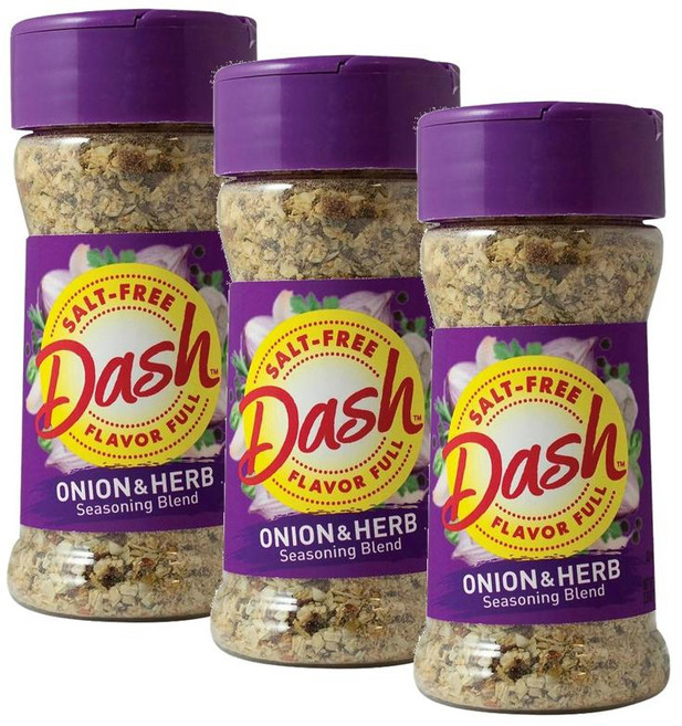 대쉬 어니언 앤 허브 시즈닝 솔트-프리 Dash Onion Herb Seasoning, 71g, 3개