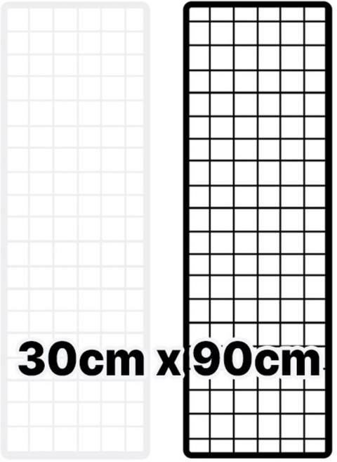인테리어 휀스망 메쉬 철망 30cm x 90cm, 화이트