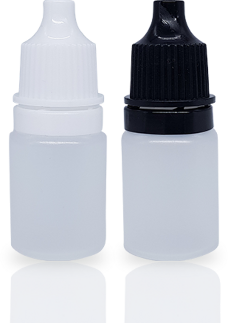 다올마켓 미니소분용기 5ml 10ml - 안약병 오일공병 스포이드 PE용기, 검정캡, 1개