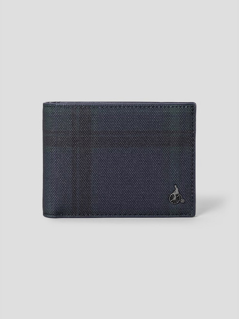 [빈폴ACC] 빈폴 타탄체크 미니지갑 - 네이비(BE61A3M54R)