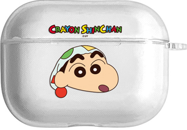 코쿼드 짱구 에어팟프로2세대 투명젤리 케이스_파자마, 파자마 짱구, 짱구 에어팟프로2세대 투명젤리 케이스_파자마 짱구