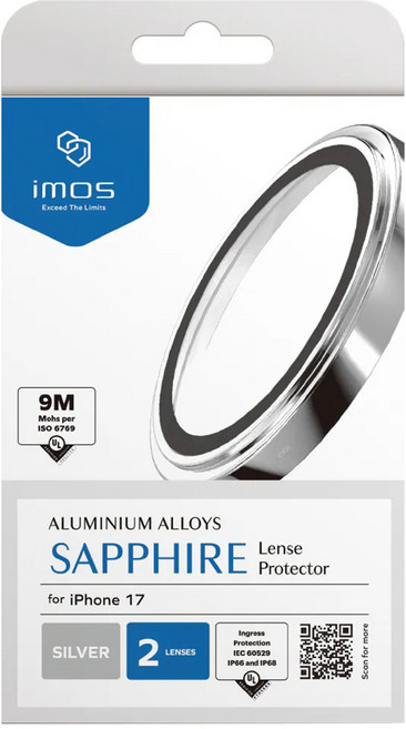 imos 藍寶石鏡頭保護貼 金屬框鏡頭貼, 1個
