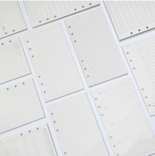 클리어 속지 양면속지 다이어리 포켓속지, A7 모눈