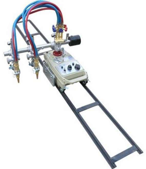 산소자동 절단기 반자동 강철 컷팅 원형 화염 플라즈마 절단 자동 가스, 1개, CG1-100 쌍헤드 절단기 레일 포함