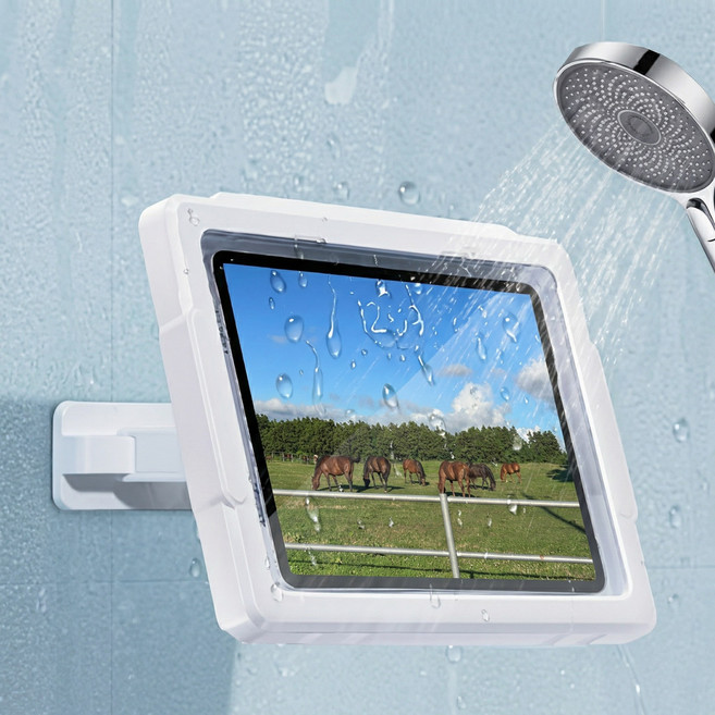 NEONANII 핸드폰 태블릿 다용도 방수 케이스 거치대, 1개, 화이트