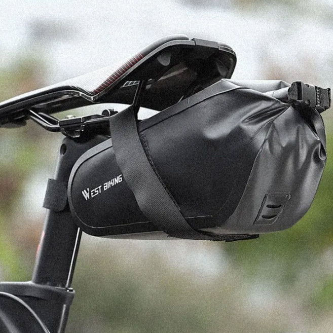 자전거 안장가방/ [WB] 완전방수 안장가방 2.3리터(대용량), 블랙, 1개