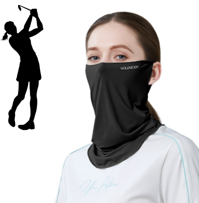 프레페리토 햇볕 UV 자외선 차단 스포츠 골프 마스크 얼굴 가리개, 1개