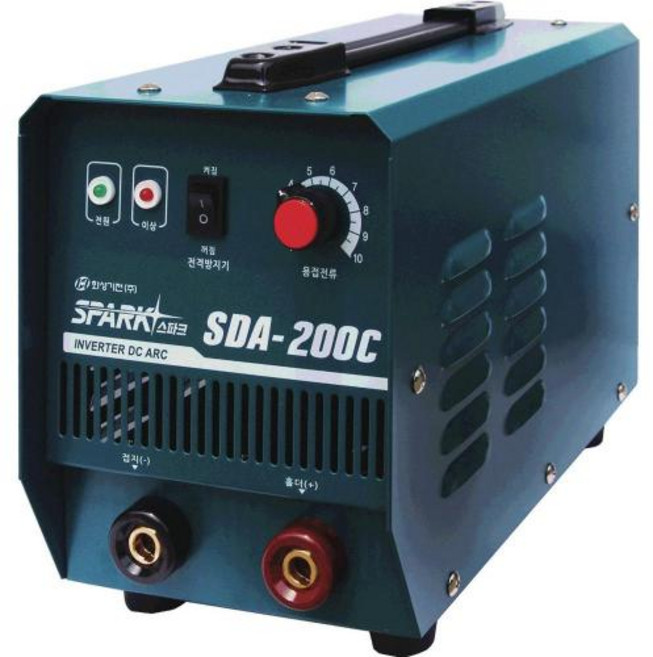 스파크 인버터 직류 아크용접기 SDA 200C 가로A 306 세로B 150 높이H 210 중량 8 사용율 정격입력 사용용접봉 2F 1EA 737 1031, 1개