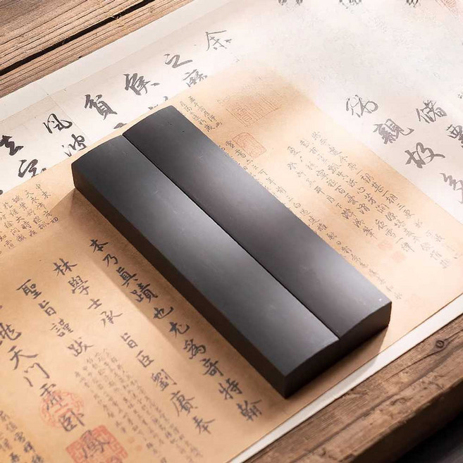 서예문진 우드 대나무 막대 목재 고정대 종이 누름쇠, 1개, 블랙대나무 25cm 광택