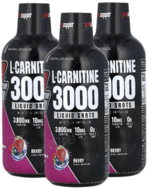 ProSupps L-카르니틴 3000 리퀴드 샷 베리 맛 L-Carnitine, 473ml, 3개 - 쿠팡