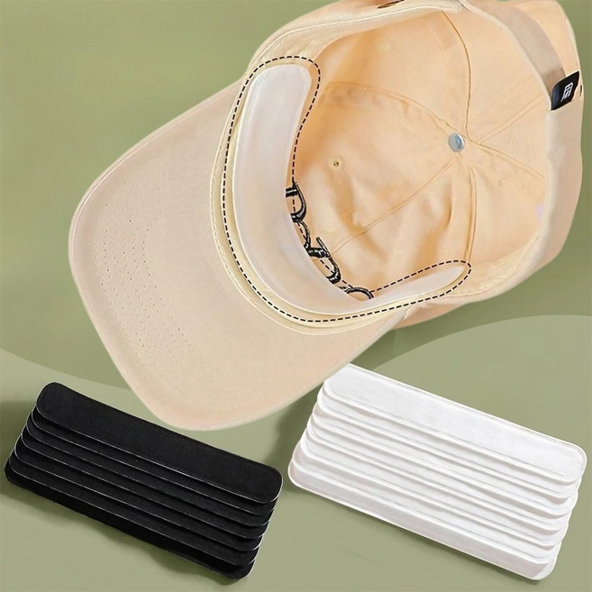 생활톡 모자 캡 오염 이염 방지 보호 패드 가드, 블랙, 100개